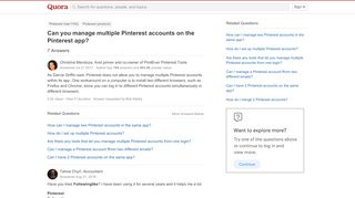 
                            10. Can you manage multiple Pinterest accounts on the Pinterest app ...
