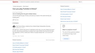 
                            13. Can you play Fortnite in China? - Quora