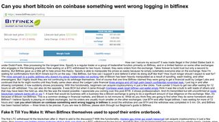 
                            6. Can You Short Bitcoin On Coinbase Something Went Wrong Logging ...