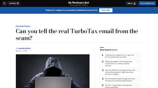 
                            9. Can you tell the real TurboTax email from the scam? - The ...