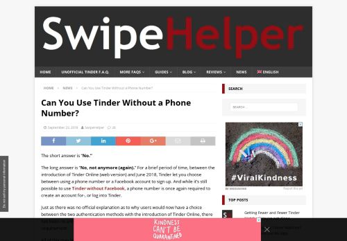 
                            3. Can You Use Tinder Without a Phone Number? - SwipeHelper