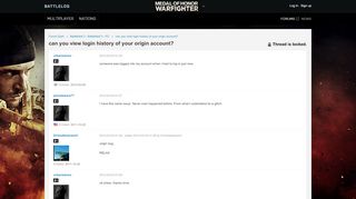 
                            6. can you view login history of your origin account? - Battlelog ...