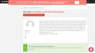 
                            4. Canada Localisation serveur EIC/compte Kompass - PVTistes