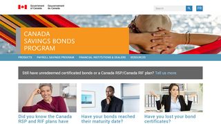 
                            3. Canada Savings Bonds