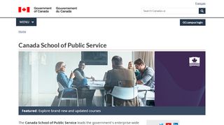 
                            5. Canada School of Public Service - Canada.ca