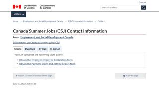 
                            4. Canada Summer Jobs - Government of Canada