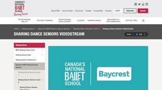 
                            10. Canada's National Ballet School - Community Initiatives