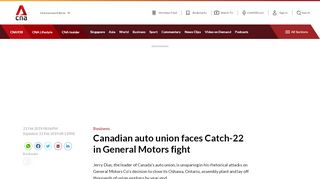 
                            5. Canadian auto union faces Catch-22 in General Motors fight ...
