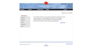
                            7. Canadian Common CV (CCV) - Welcome to the Canadian Common CV