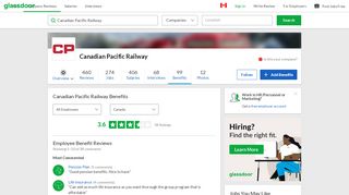 
                            7. Canadian Pacific Railway Employee Benefits and Perks | Glassdoor ...