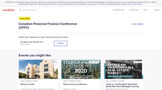 
                            13. Canadian Personal Finance Conference (CPFC) Tickets, Sun, 4 Nov ...