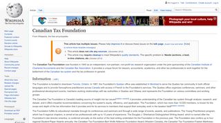 
                            2. Canadian Tax Foundation - Wikipedia