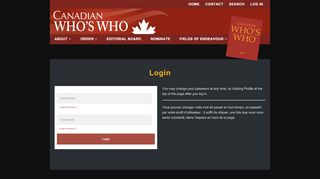 
                            10. Canadian Who's Who – Login