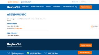 
                            5. Canal de atendimento ao cliente | HughesNet Brasil - Internet Banda ...