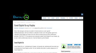 
                            7. Canal Digital Go og Viaplay : DIGITALT.TV