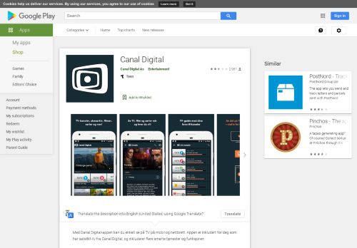 
                            7. Canal Digital – Google Play ‑sovellukset