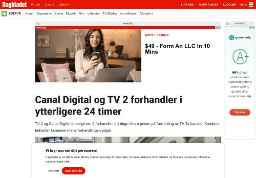 
                            9. Canal Digital og TV 2 forhandler i ytterligere 24 timer - Dagbladet