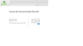 
                            1. Canal do consorciado - SICREDI