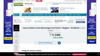 
                            11. Canara Robeco Dual Advantage Fund Series 1 - Regular Plan NAV ...