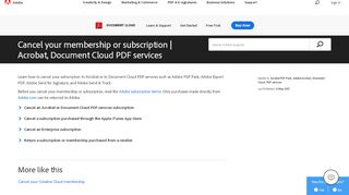 
                            9. Cancel your membership or subscription | Adobe Acrobat, Document ...