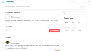 
                            4. Cancelling reservation - Airbnb Community