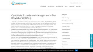 
                            4. Candidate Experience Management – Der Bewerber ist König