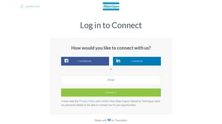 
                            4. Candidate login - Atlas Copco Industrial Technique – Connect