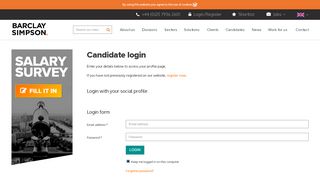 
                            6. Candidate login | Barclay Simpson UK Recruitment Consultancy