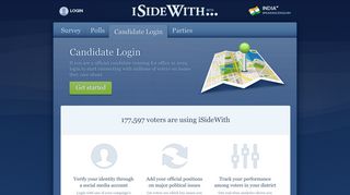 
                            3. Candidate Login - iSideWith.com