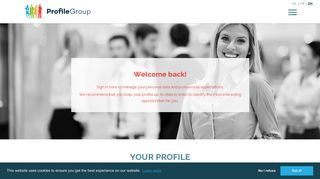 
                            12. Candidate login | Profile Group - Recruitment & Selection
