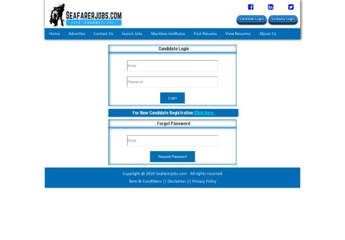 
                            6. Candidate Login - SeafarerJobs.com