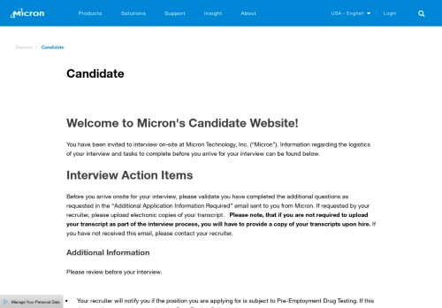 
                            5. Candidate - Micron Technology, Inc.