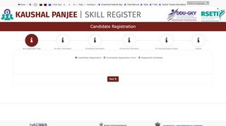 
                            12. Candidate Registration Page