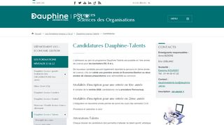 
                            3. Candidatures - LSO de Paris Dauphine - Université Paris-Dauphine