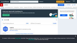
                            6. CANDIS | Crunchbase