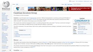 
                            11. Candriam Investors Group - Wikipedia