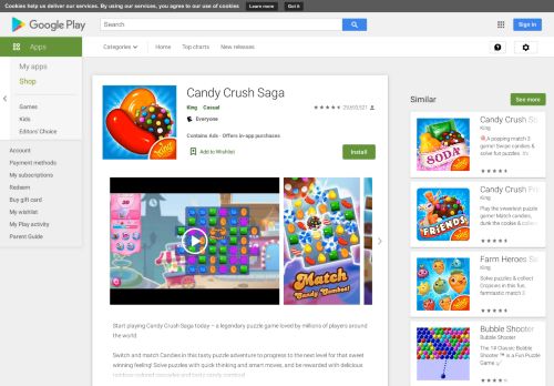 
                            3. Candy Crush Saga – Apps no Google Play