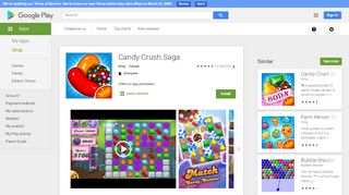 
                            4. Candy Crush Saga - Apps on Google Play