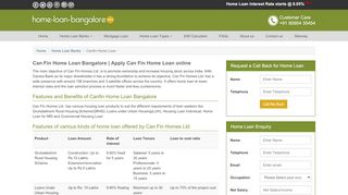 
                            6. Canfin Homes - Home Loan in Bangalore