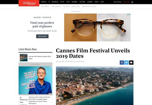 
                            7. Cannes Film Festival 2019 Dates Unveiled | Hollywood Reporter