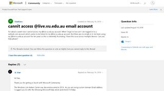 
                            8. cannit access @live.vu.edu.au email account - Microsoft ...