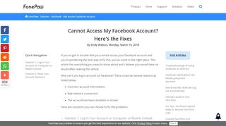 
                            11. Cannot Access My Facebook Account? Here's the Fixes - FonePaw