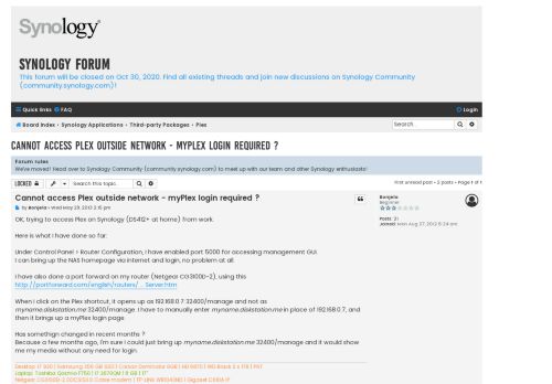 
                            8. Cannot access Plex outside network - myPlex login required ...