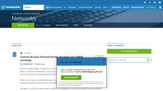 
                            10. Cannot Access Shared Drives (located on a NAS) remotely ...