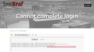 
                            3. Cannot complete login – SexiGraf