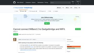 
                            9. Cannot connect MiBand 2 to Gadgetbridge and MiFit. · Issue #801 ...