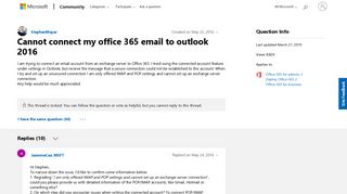 
                            5. Cannot connect my office 365 email to outlook 2016 - Microsoft ...