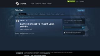 
                            8. Cannot Connect To NCSoft Login Servers :: WildStar General ...