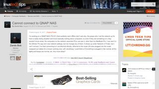 
                            8. Cannot connect to QNAP NAS - Servers and NAS - Linus Tech Tips