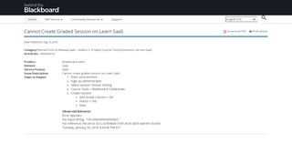 
                            13. Cannot Create Graded Session on Learn SaaS - Behind the Blackboard!